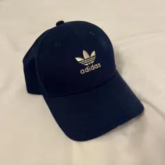 adidas ネイビー ベースボールキャップ