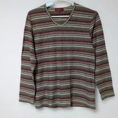 anti-label jean ストライプ柄 長袖カットソー Lサイズ