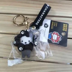 未使用 万博 サンリオ ポチャッコ 黒 ミャクミャク 1点 なりきりキーホルダー
