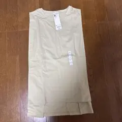 (新品未使用)GU グリーンショルダータックチュニックT Mサイズ