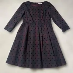 Anatelier チェックにドット柄 ワンピース 38 シックで可愛い