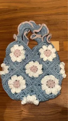 花柄かぎ針編みバッグ