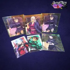 アニプレックスオンラインくじ　鬼滅の刃　 F賞　クリア色紙　6品セット