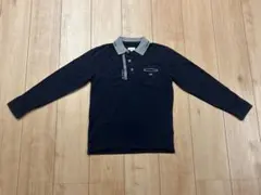 ARMANI JUNIOR 長袖ポロシャツ　130cm ネイビー