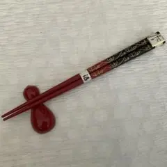 箸　箸置き　5組セット　輪島塗　稲忠　未使用品