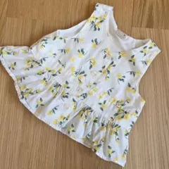 【petit main】サイズ80＊プティマイン 花柄ノースリーブブラウス