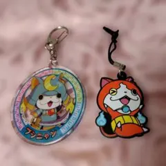 妖怪ウォッチ(ジバニャン、ブシニャン) キーホルダー 　 【新品未使用品】
