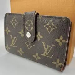 ルイヴィトン ヴィエノワ がま口 二つ折り財布 モノグラム　箱付き