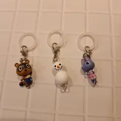どうぶつの森 めじるしアクセサリー まめきち ブーケ　ゆきだるま