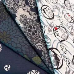 No.4087 和柄☆ハギレセット☆和風綿生地