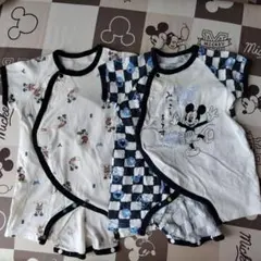 Disney ミッキー ロンパース 2枚セット 50-70cm