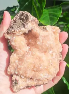 レッド　アポフィライト　インド産　魚眼石　鉱物　鉱石　標本