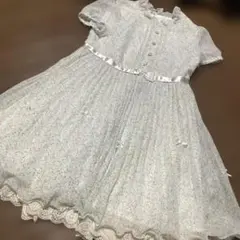 ショパン　CHOPN 120cm 水色 花柄 ワンピース 半袖 スカート