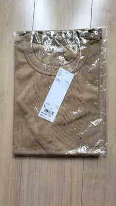 UNIQLO Ｕ クルーネックt ベージュ 半袖Tシャツ Lサイズ