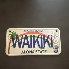 WAIKIKI ALOHA STATE ハワイ　ナンバープレートのサムネイル