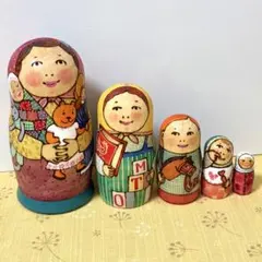 Summer Sale♪ロシア雑貨☆天使マトリョーシカ(5P)『音楽家』リダ工房