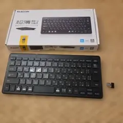 ELECOM 超薄型ワイヤレスキーボード TK-FDP098TBK