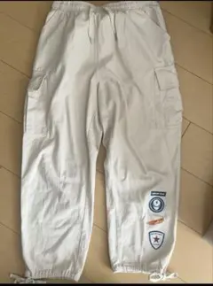 HOOK ワイドカーゴパンツ アイボリー 2XL