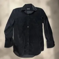 J5162 美品 トムフォード スキッパーニットポロシャツ ネイビー 48