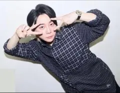 新品未使用　ユニクロ フランネルチェックシャツ JWコラボ ダークグレー M