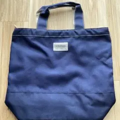 ピーターラビット　オリジナル　ファスナー付き　マチあり　ネイビー　トートバッグ