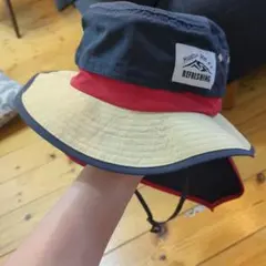 バケットハット 首の日よけ付き　子供用　帽子