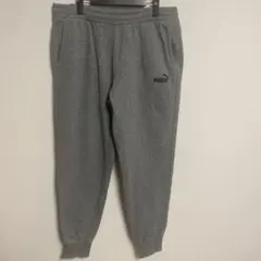 PUMA プーマ グレー 裏起毛 ジョガーパンツ スウェットパンツ XL