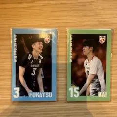 甲斐優斗選手/深津旭弘選手　ステッカー