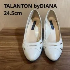 TALANTON パンプス　白　24.5㎝ DIANA