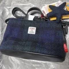 新品　Harris Tweed チェック柄ショルダーバッグ　スヌーピー　しまむら