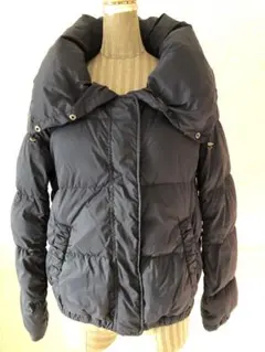 コムサイズム　黒 ダウンジャケット フード付き