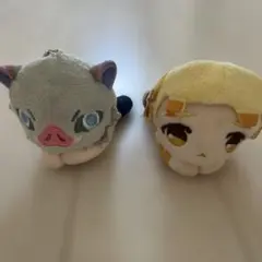 鬼滅の刃 はぐキャラコレクション マスコット 二体セット 善逸 伊之助