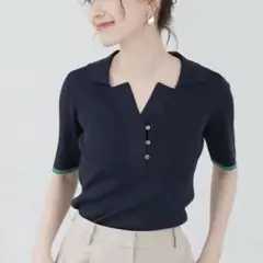 UNITED ARROWS スカラップ セーラーカラー 半袖 ニット - メルカリ
