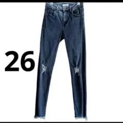 ☘️美品☘️Bershka スキニーパンツ ブラック 26 デニム