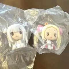 一番くじ リゼロ D賞 ちょこのっこフィギュア　エミリア　ベアトリス　＋おまけ