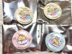すみっコぐらし ノベルティ缶バッジ てんしとあくまなしっぽず バラ