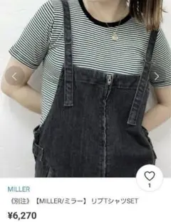 MILLER 別注 リブTシャツ ボーダー 半袖のサムネイル