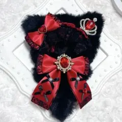 ぬい服 着ぐるみ にじぱぺ 10cm 悪魔 黒×赤 十字架❤︎ | Mercari