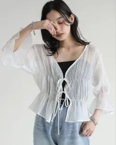 新品未使用❄Plage silky gather ブラウス プラージュ - メルカリ