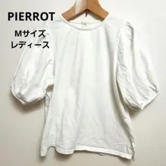PIERROT レディース Mサイズ ホワイト Tシャツ春夏のサムネイル