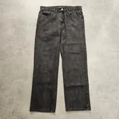 Lee リー 200 W33 ブラックデニム ボトム 古着 黒 18531