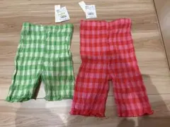 MARKEY'S ギンガムシャーリングショートパンツ 2枚セット