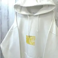 GILDAN ギルダン 裏起毛 スウェット プルオーバー パーカー 白 L 古着