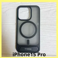 ♢TORRAS iPhone 15 Pro 用 ケース ワイヤレス充電 ブラック