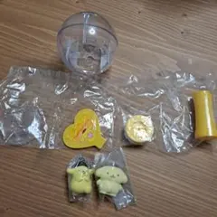 サンリオカプセルステッキフロッキードール　つまんでマスコットポムポムプリン