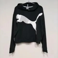 PUMA プーマ クロップド パーカー レディース Ｌサイズ