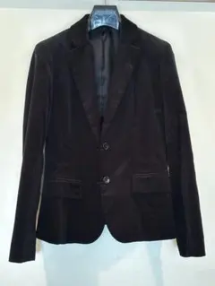 【美品】COMME CA ISM 黒 コーデュロイ テーラードジャケット M