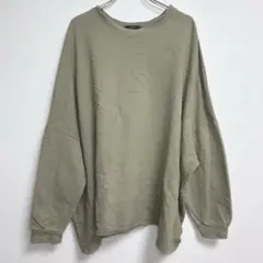 ✨韓国製✨ レカ 【F】 ロングTシャツ ロンT カットソー ゆったり カーキ