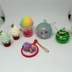 ミニチュア リアルキッチン かき氷 金魚 すくい ヨーヨー ストラップ 29点 リアルキッチンシリーズかき氷 ミニチュアヨーヨー 4点セット