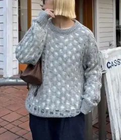 CIAOPANIC TYPY 編み目模様 ニットセーター 長袖